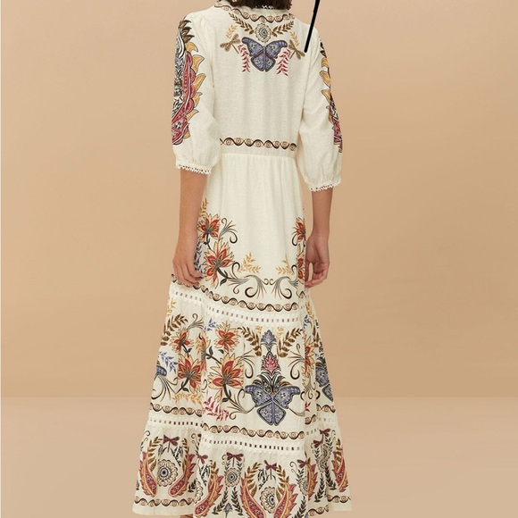 FARM Rio

Off-White Boho Glam Lenzing™ Ecovero™ Euroflax™ Maxi Dress - Picture 3 of 8